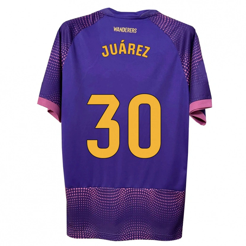 Danxen Heren Salva Juárez #30 Paars Wit Roze Uitshirt Uittenue 2026/27 T-Shirt