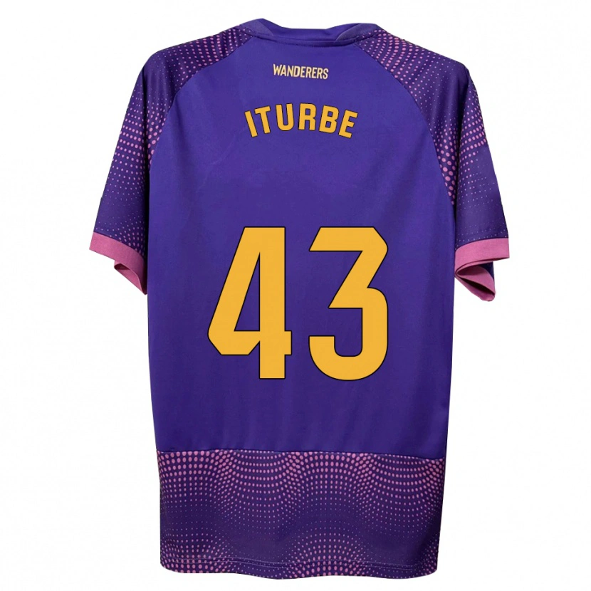 Danxen Heren Alejandro Iturbe #43 Paars Wit Roze Uitshirt Uittenue 2026/27 T-Shirt