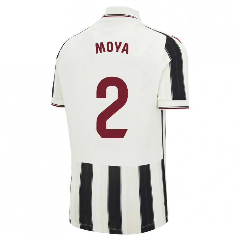 Danxen Heren Alejandro Moya #2 Zwart Wit Rood Uitshirt Uittenue 2026/27 T-Shirt