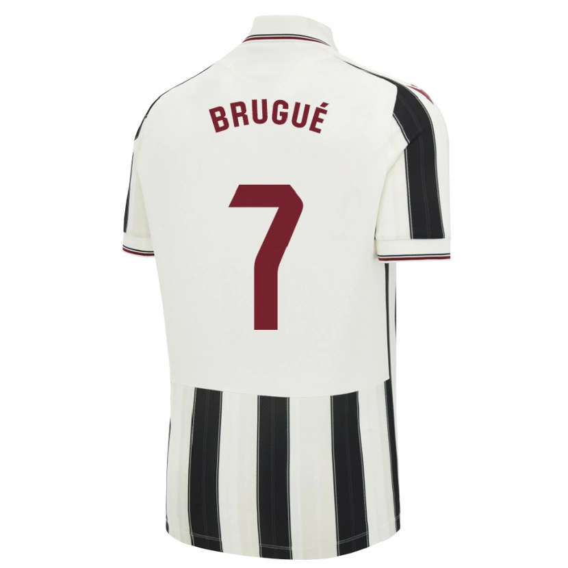 Danxen Heren Roger Brugué #7 Zwart Wit Rood Uitshirt Uittenue 2026/27 T-Shirt