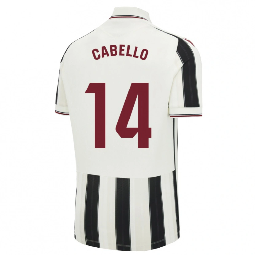 Danxen Heren Jorge Cabello #14 Zwart Wit Rood Uitshirt Uittenue 2026/27 T-Shirt