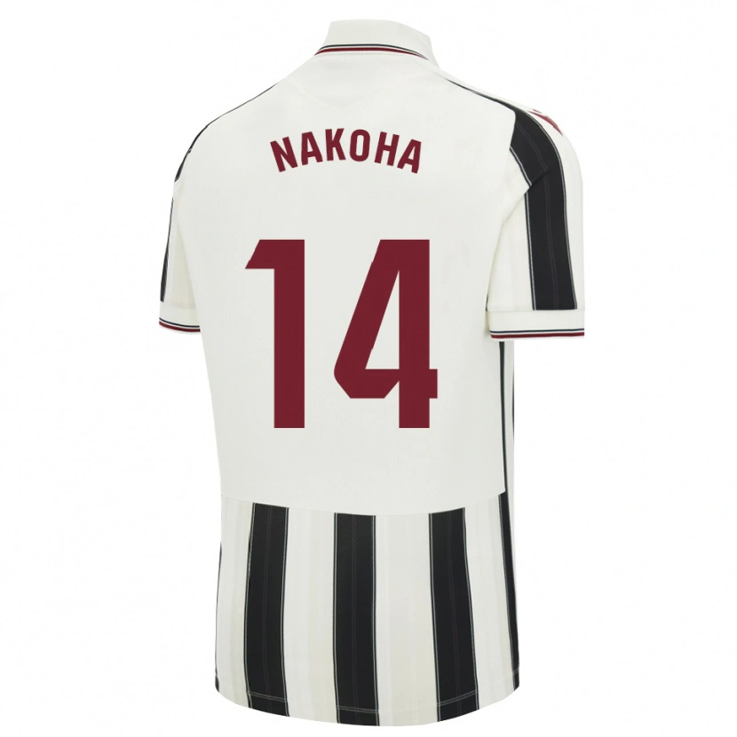 Danxen Heren Huseini Nakoha #14 Zwart Wit Rood Uitshirt Uittenue 2026/27 T-Shirt
