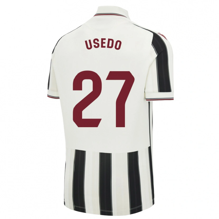 Danxen Heren Manel Usedo #27 Zwart Wit Rood Uitshirt Uittenue 2026/27 T-Shirt