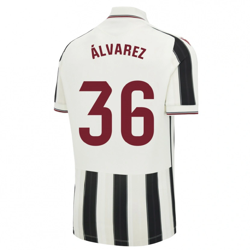 Danxen Heren Anna Álvarez #36 Zwart Wit Rood Uitshirt Uittenue 2026/27 T-Shirt