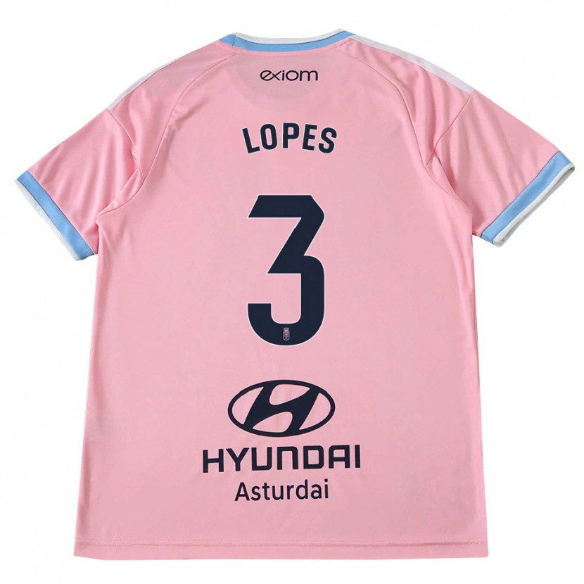 Danxen Heren Adrián Lopes #3 Centaurieblauw Roze Uitshirt Uittenue 2026/27 T-Shirt