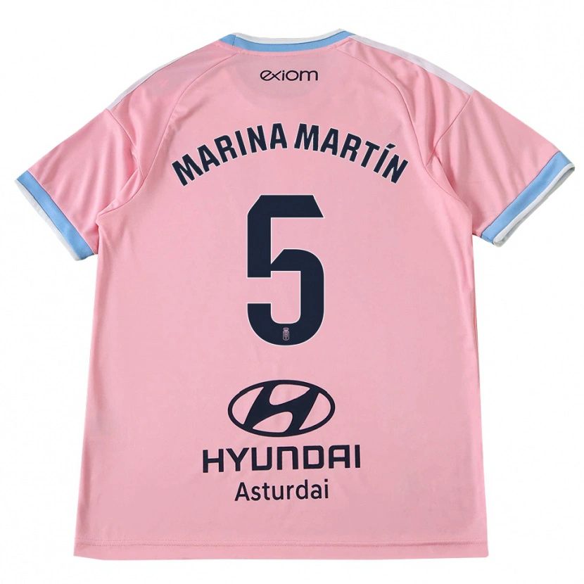 Danxen Heren Marina Martín #5 Centaurieblauw Roze Uitshirt Uittenue 2026/27 T-Shirt