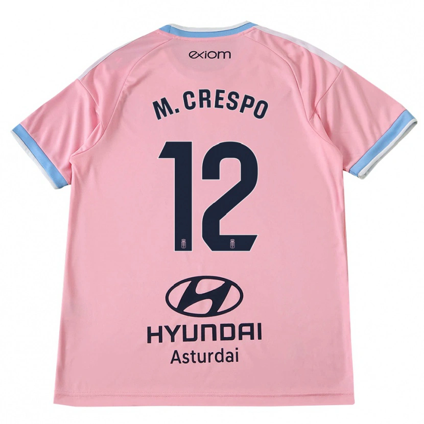 Danxen Heren Marina Crespo Iglesias #12 Centaurieblauw Roze Uitshirt Uittenue 2026/27 T-Shirt