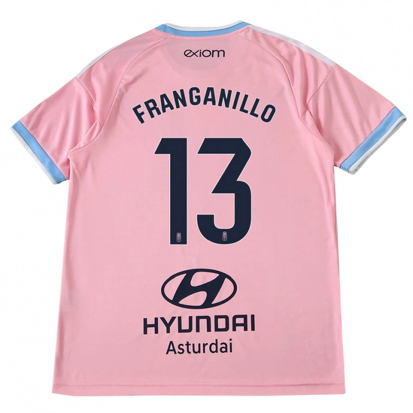 Danxen Heren Samu Franganillo #13 Centaurieblauw Roze Uitshirt Uittenue 2026/27 T-Shirt