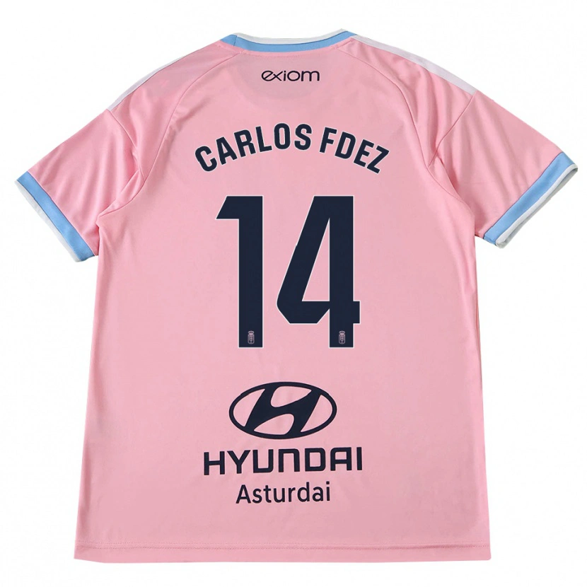 Danxen Heren Carlos Fernández #14 Centaurieblauw Roze Uitshirt Uittenue 2026/27 T-Shirt