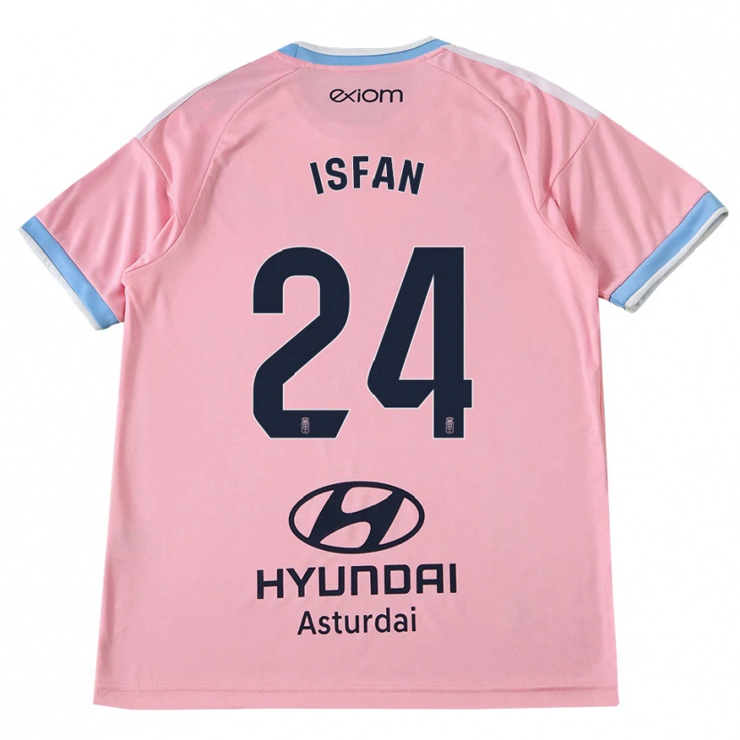 Danxen Heren Alexandru Ișfan #24 Centaurieblauw Roze Uitshirt Uittenue 2026/27 T-Shirt