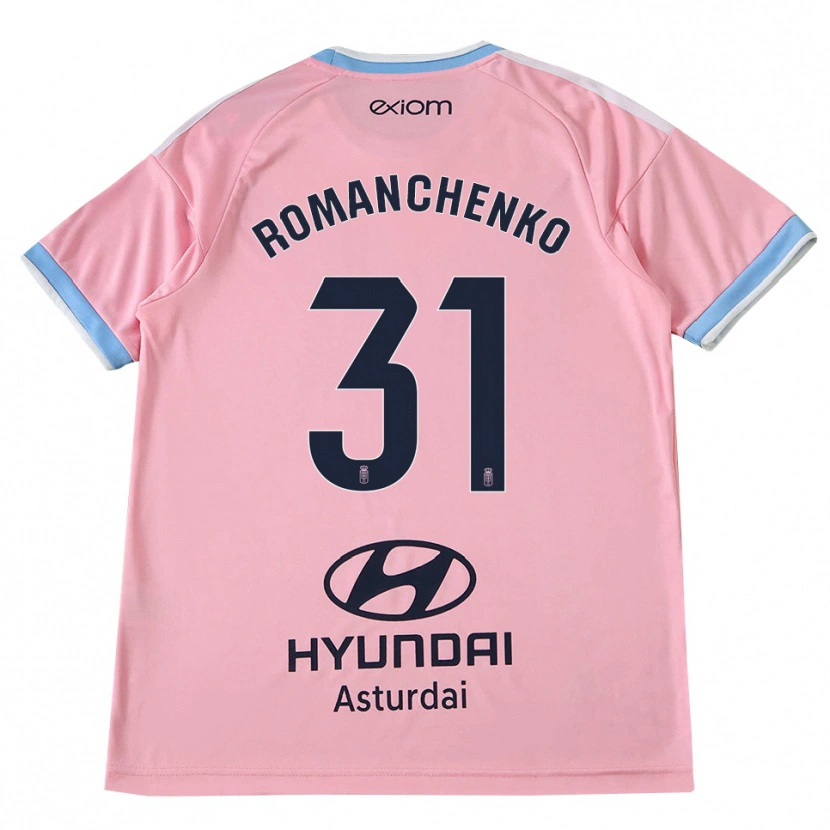 Danxen Heren Kiril Romanchenko #31 Centaurieblauw Roze Uitshirt Uittenue 2026/27 T-Shirt