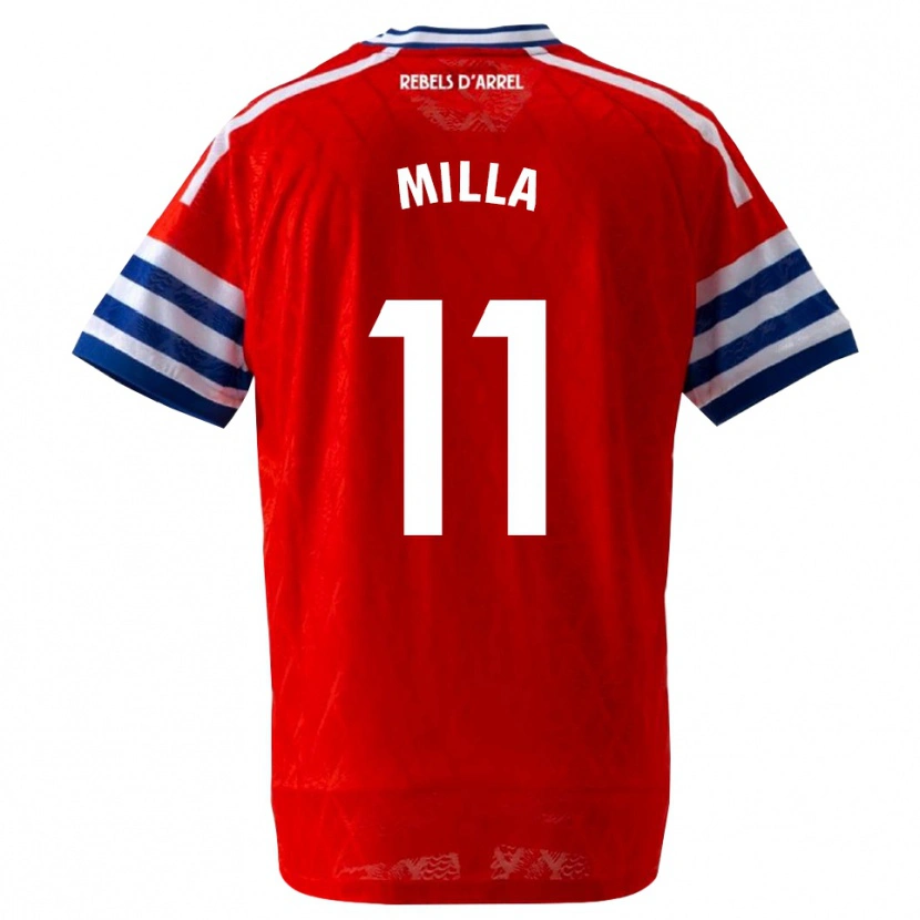 Danxen Heren Pere Milla #11 Koninklijk Blauw Rood Uitshirt Uittenue 2026/27 T-Shirt