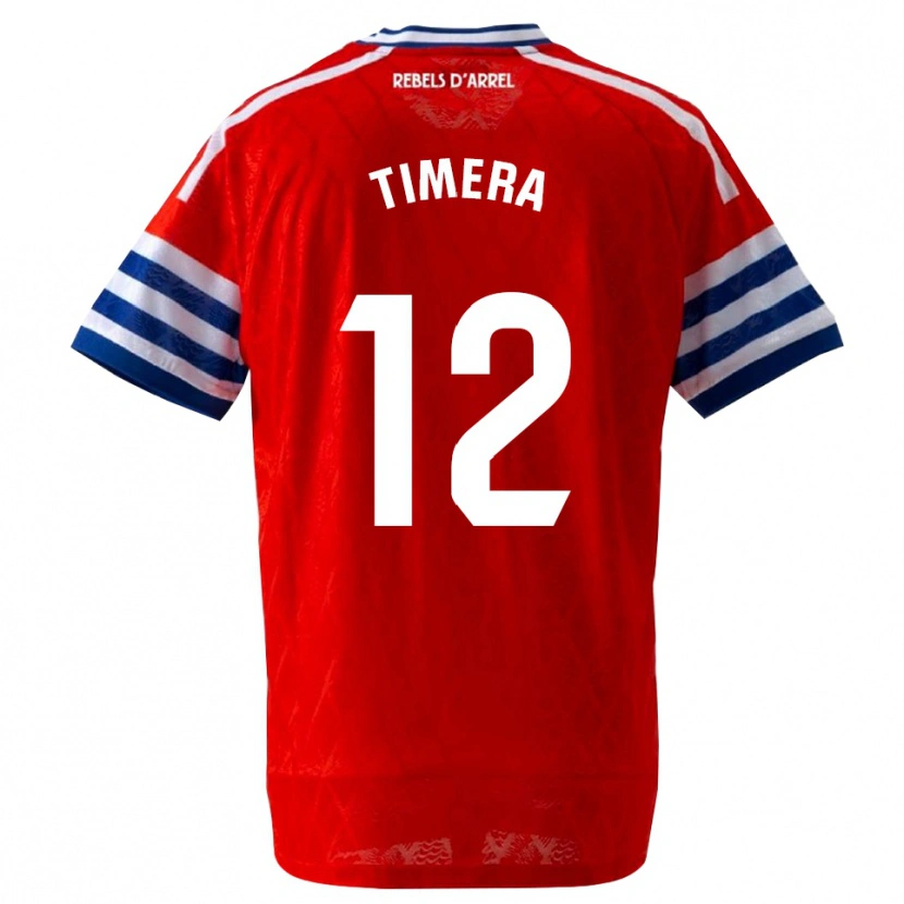 Danxen Heren Adama Timera #12 Koninklijk Blauw Rood Uitshirt Uittenue 2026/27 T-Shirt