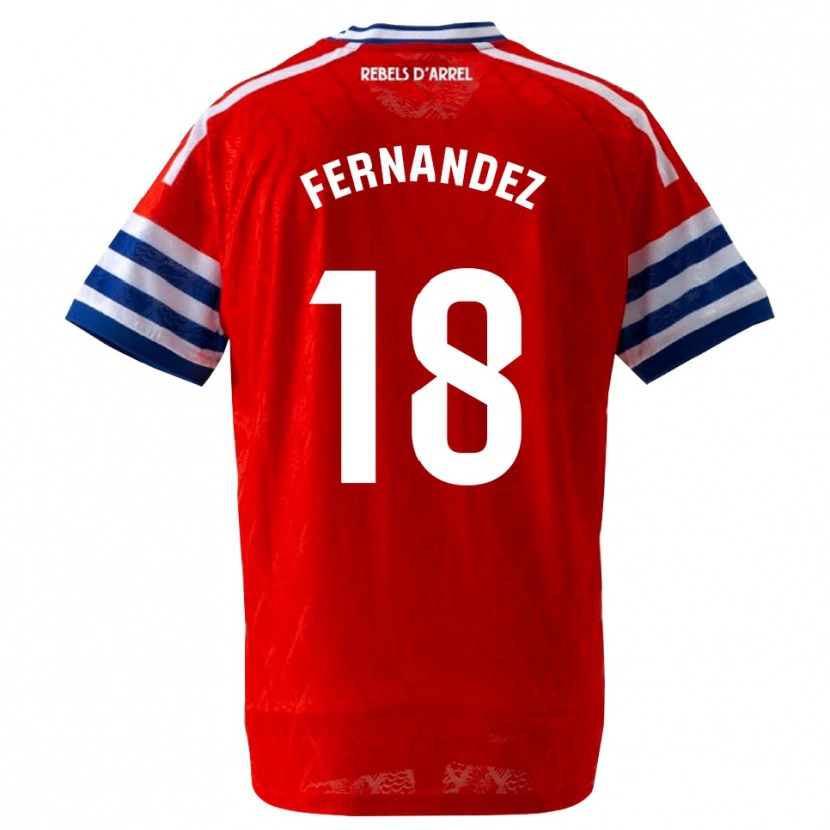 Danxen Heren Marcos Fernández #18 Koninklijk Blauw Rood Uitshirt Uittenue 2026/27 T-Shirt