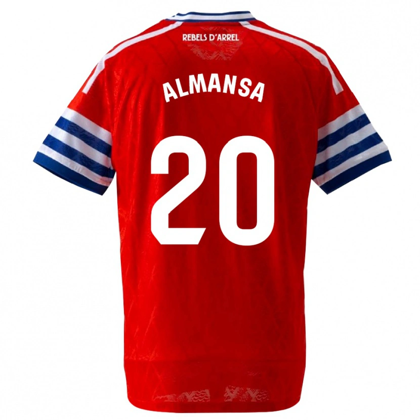 Danxen Heren Alex Almansa #20 Koninklijk Blauw Rood Uitshirt Uittenue 2026/27 T-Shirt
