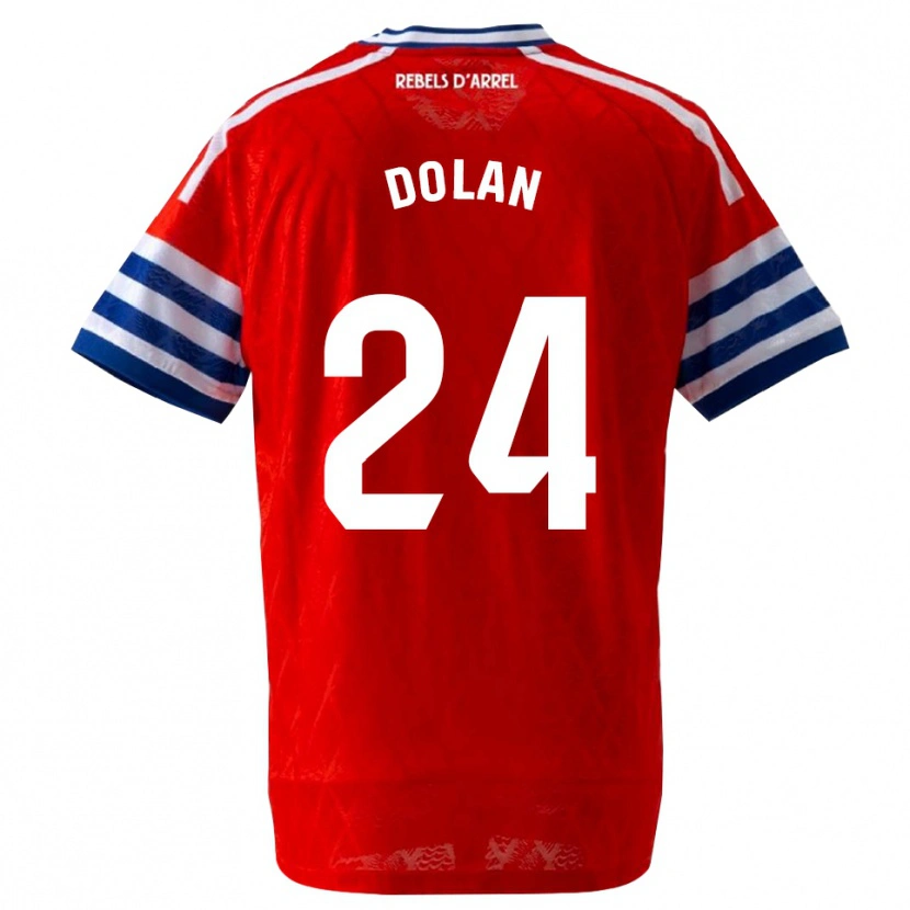 Danxen Heren Tyrhys Dolan #24 Koninklijk Blauw Rood Uitshirt Uittenue 2026/27 T-Shirt