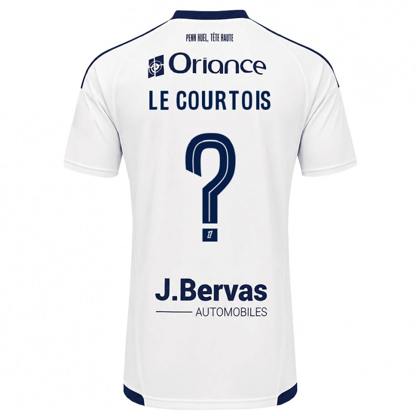 Danxen Heren Loan Le Courtois #0 Marineblauw Wit Uitshirt Uittenue 2026/27 T-Shirt
