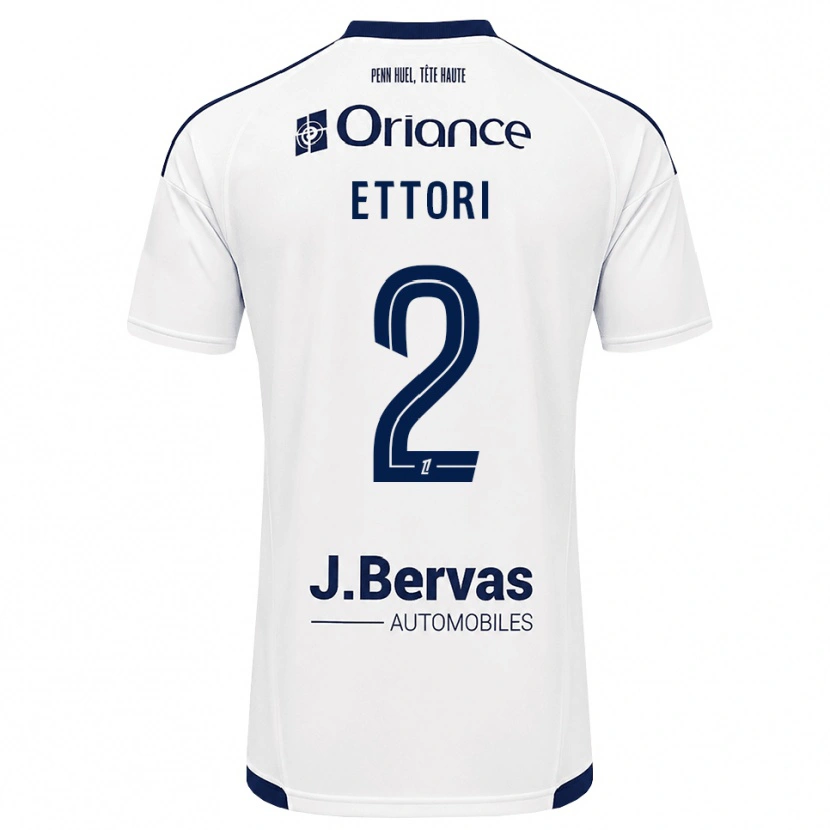 Danxen Heren Ilan Ettori #2 Marineblauw Wit Uitshirt Uittenue 2026/27 T-Shirt
