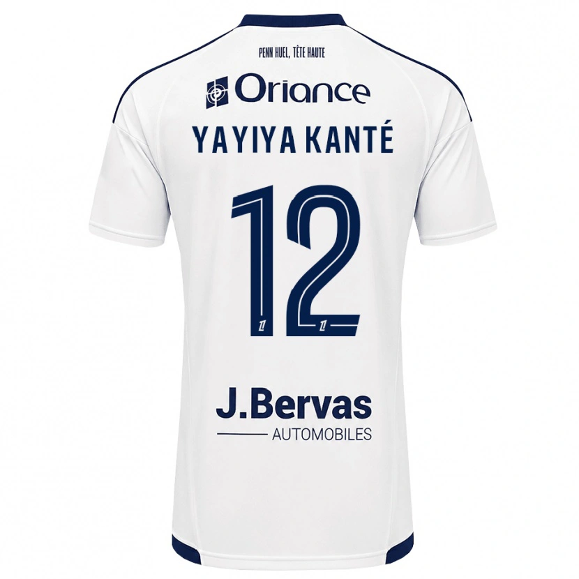 Danxen Heren Ibrahim Yayiya Kanté #12 Marineblauw Wit Uitshirt Uittenue 2026/27 T-Shirt
