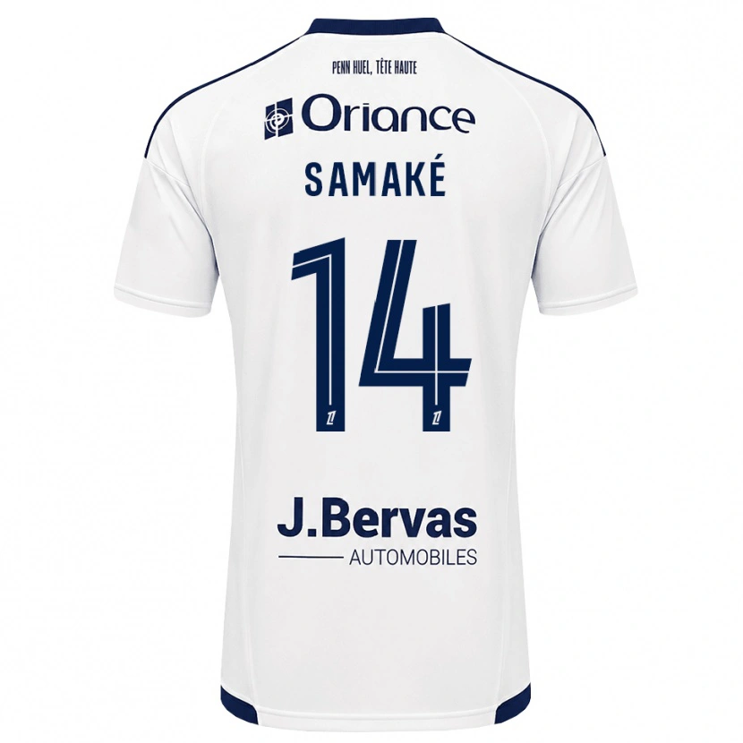 Danxen Heren Abdoul Samaké #14 Marineblauw Wit Uitshirt Uittenue 2026/27 T-Shirt