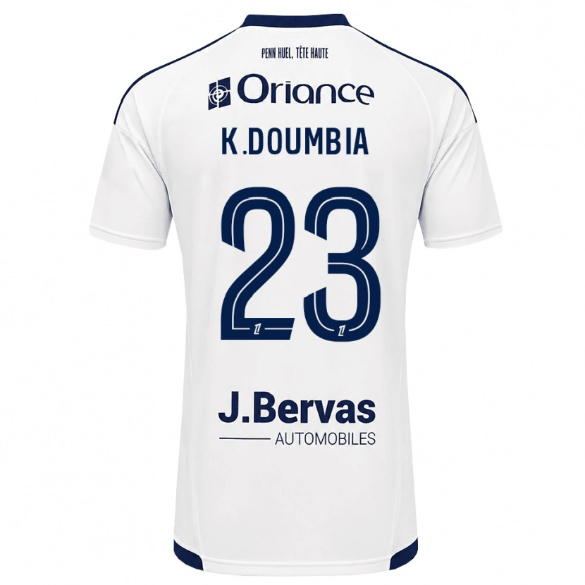 Danxen Heren Kamory Doumbia #23 Marineblauw Wit Uitshirt Uittenue 2026/27 T-Shirt