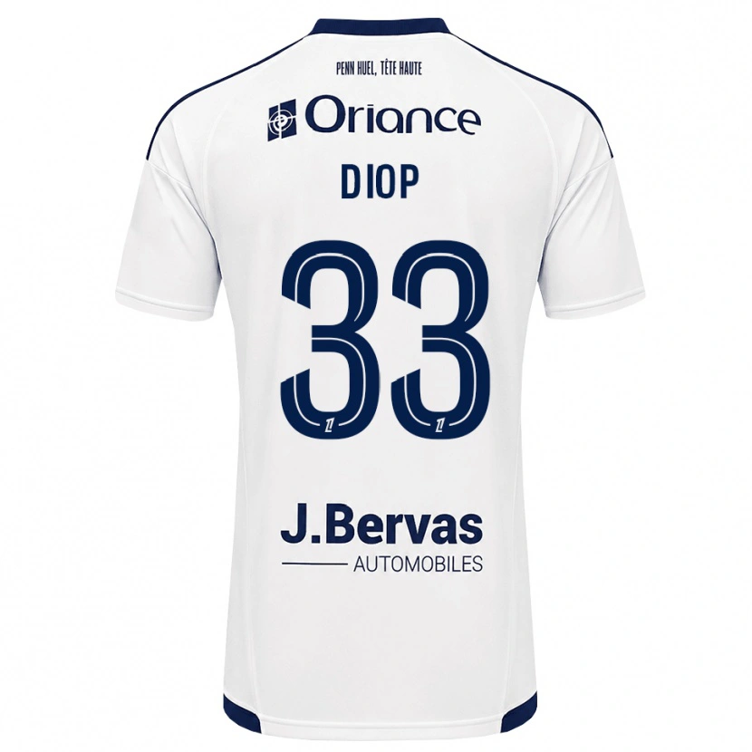 Danxen Heren Saliou Diop #33 Marineblauw Wit Uitshirt Uittenue 2026/27 T-Shirt