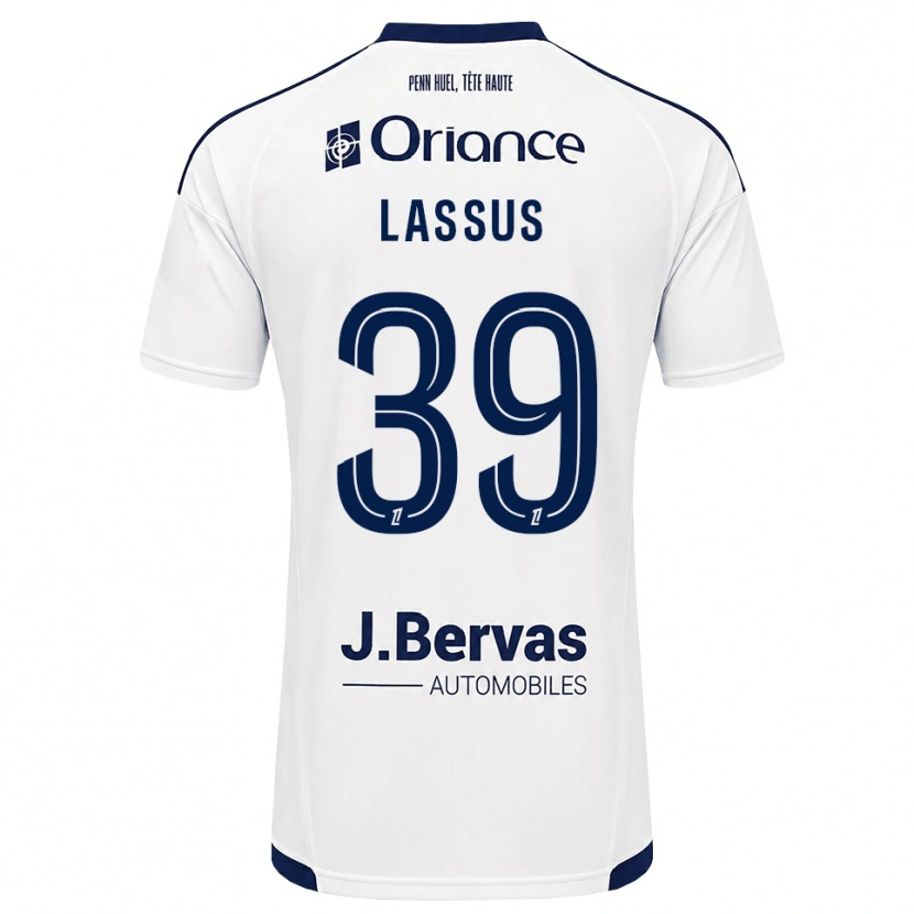 Danxen Heren Axel Lassus #39 Marineblauw Wit Uitshirt Uittenue 2026/27 T-Shirt