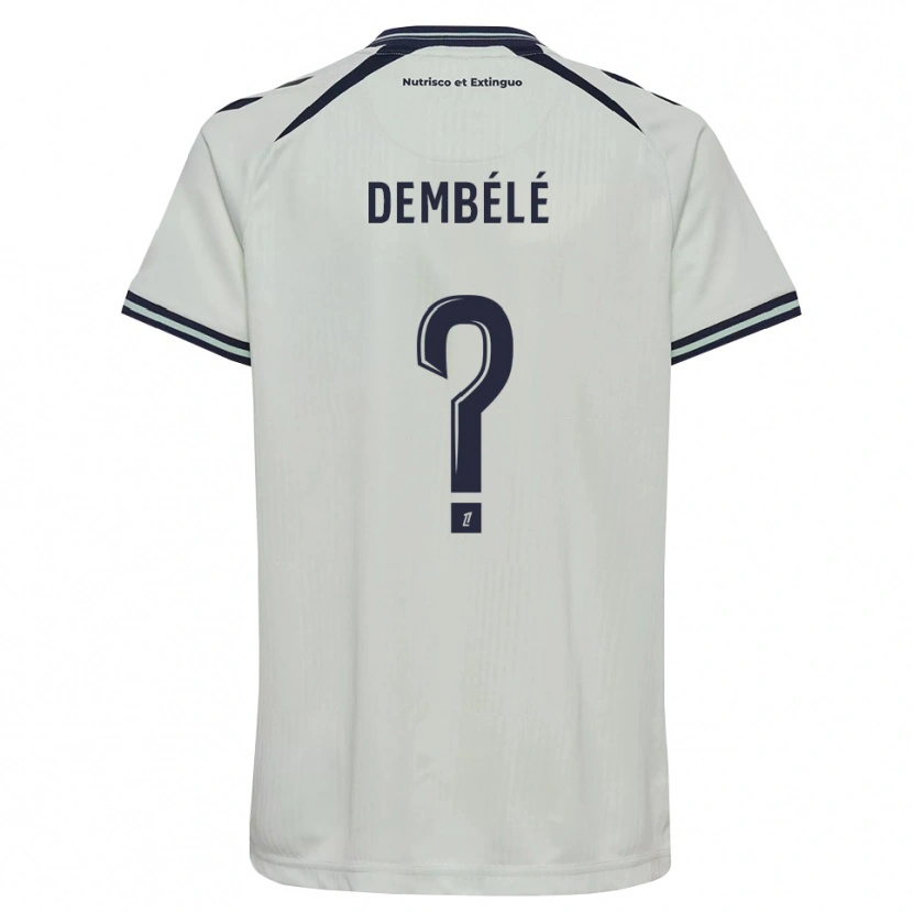 Danxen Heren Malyk Dembélé #0 Middernachtblauw Wit Uitshirt Uittenue 2026/27 T-Shirt