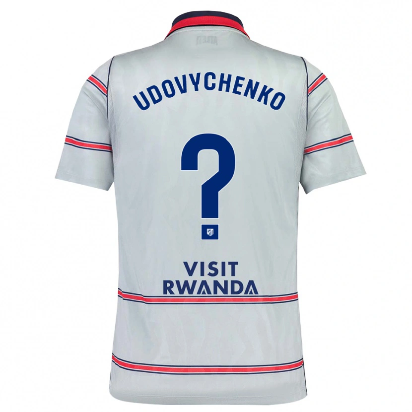 Danxen Heren Glib Udovychenko #0 Grijs Rood Marineblauw Thuisshirt Derde Tenue 2026/27 T-Shirt