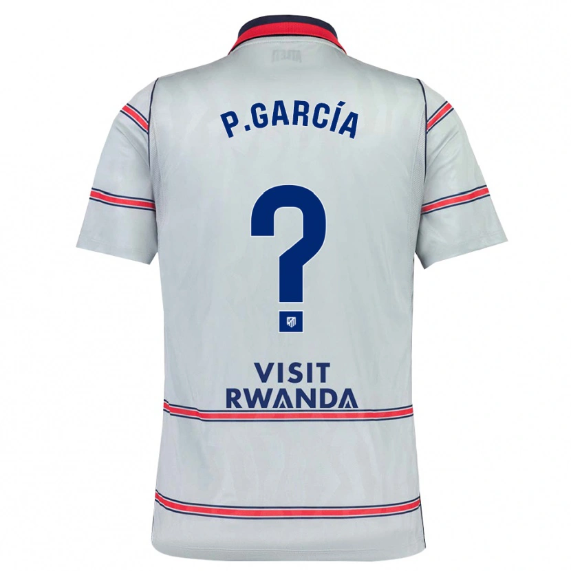 Danxen Heren Pablo García #0 Grijs Rood Marineblauw Thuisshirt Derde Tenue 2026/27 T-Shirt