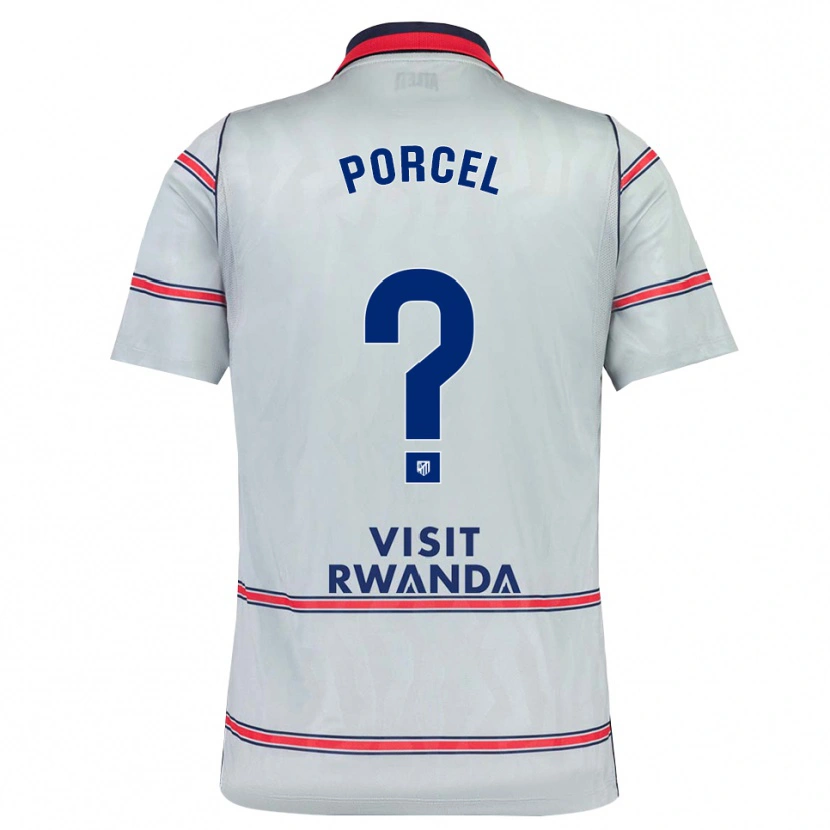 Danxen Heren Roberto Porcel #0 Grijs Rood Marineblauw Thuisshirt Derde Tenue 2026/27 T-Shirt