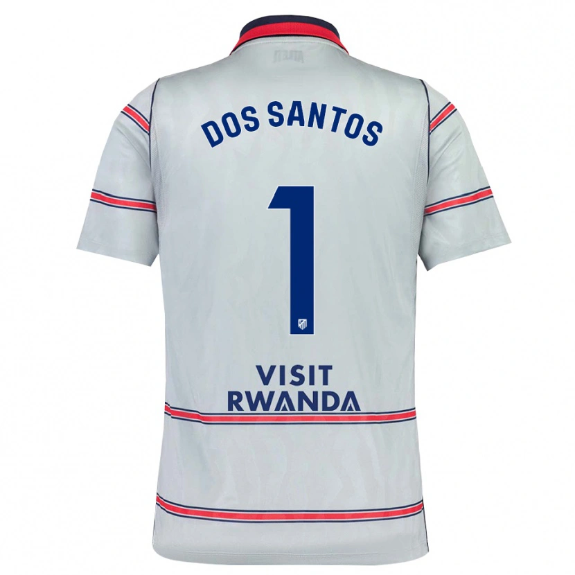 Danxen Heren Alex Dos Santos #1 Grijs Rood Marineblauw Thuisshirt Derde Tenue 2026/27 T-Shirt