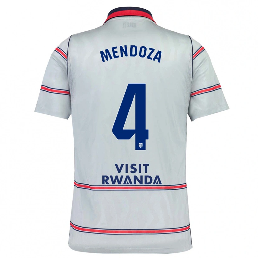 Danxen Heren Rodrigo Mendoza #4 Grijs Rood Marineblauw Thuisshirt Derde Tenue 2026/27 T-Shirt