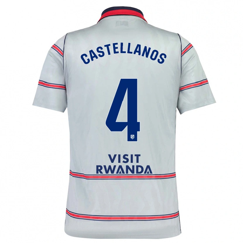 Danxen Heren Iván Castellanos #4 Grijs Rood Marineblauw Thuisshirt Derde Tenue 2026/27 T-Shirt