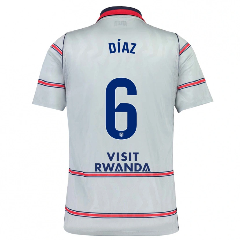 Danxen Heren Javier Díaz #6 Grijs Rood Marineblauw Thuisshirt Derde Tenue 2026/27 T-Shirt