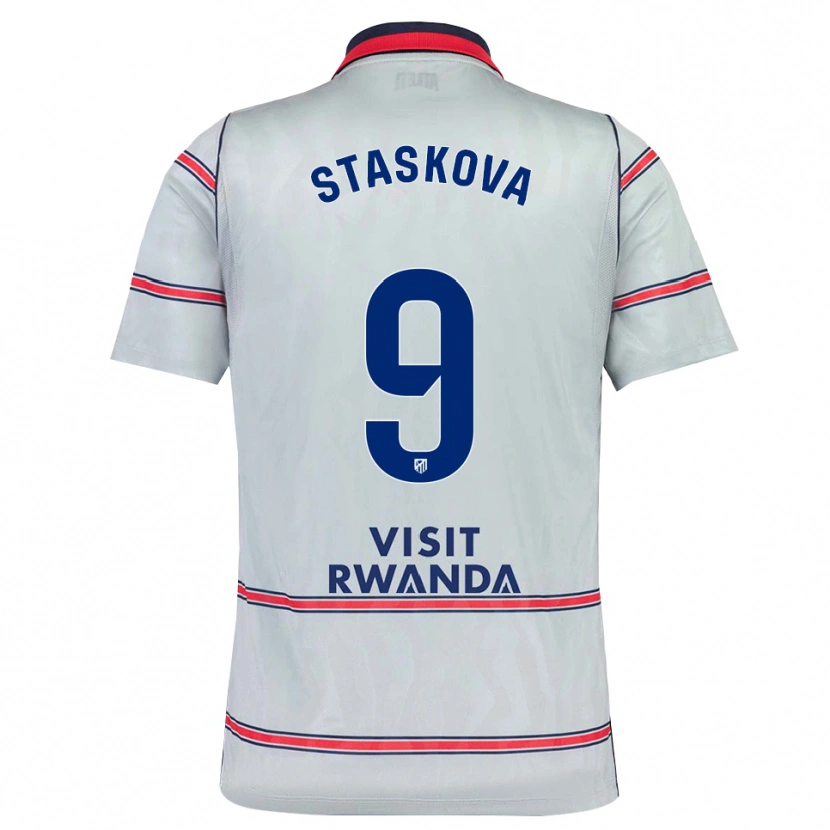 Danxen Heren Andrea Staskova #9 Grijs Rood Marineblauw Thuisshirt Derde Tenue 2026/27 T-Shirt
