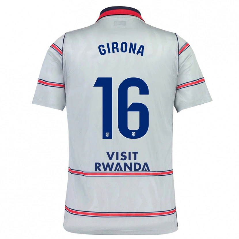 Danxen Heren Raúl Girona #16 Grijs Rood Marineblauw Thuisshirt Derde Tenue 2026/27 T-Shirt