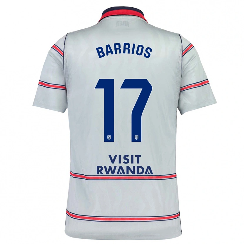 Danxen Heren Jesus Barrios #17 Grijs Rood Marineblauw Thuisshirt Derde Tenue 2026/27 T-Shirt