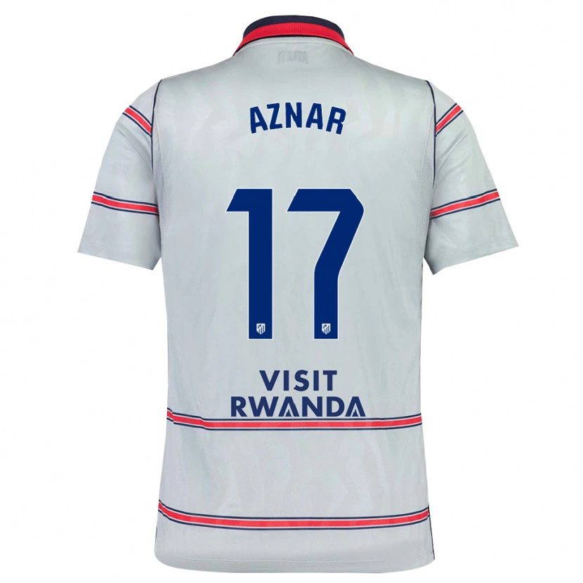 Danxen Heren Javi Aznar #17 Grijs Rood Marineblauw Thuisshirt Derde Tenue 2026/27 T-Shirt