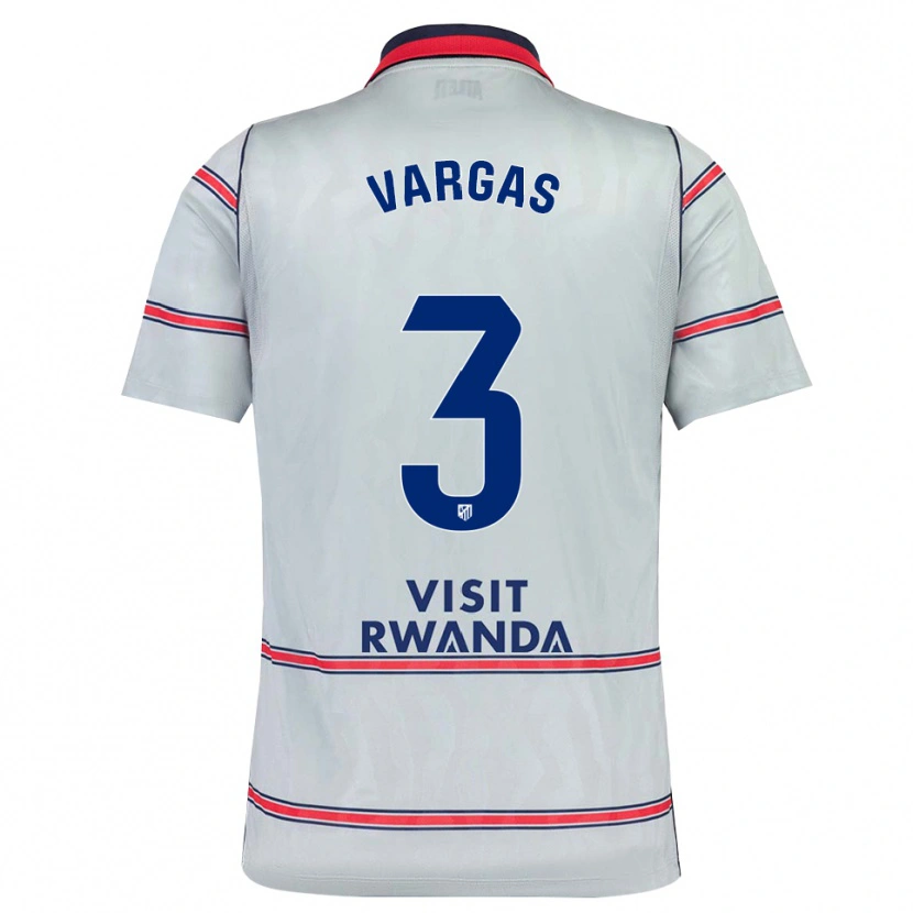 Danxen Heren Obed Vargas #3 Grijs Rood Marineblauw Thuisshirt Derde Tenue 2026/27 T-Shirt