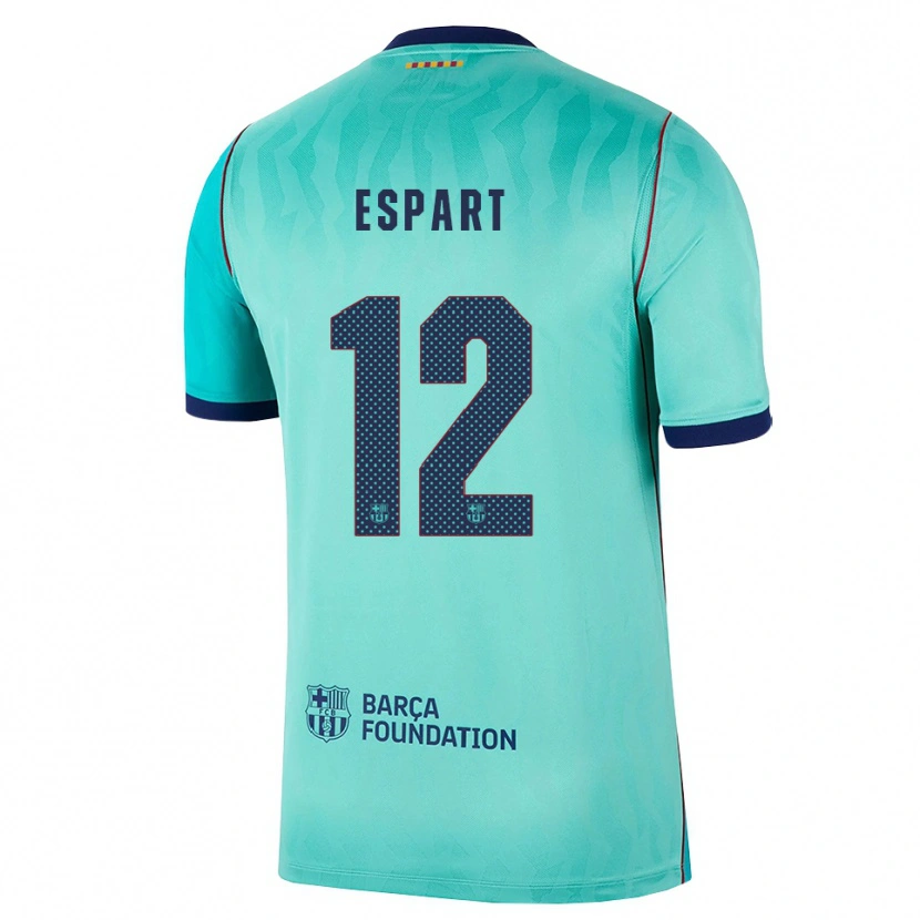 Danxen Heren Xavi Espart #12 Aqua Donker Turquoise Koninklijk Blauw Thuisshirt Derde Tenue 2026/27 T-Shirt