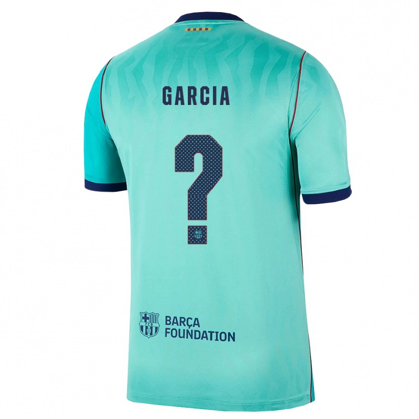 Danxen Heren Iker Garcia #0 Aqua Donker Turquoise Koninklijk Blauw Thuisshirt Derde Tenue 2026/27 T-Shirt