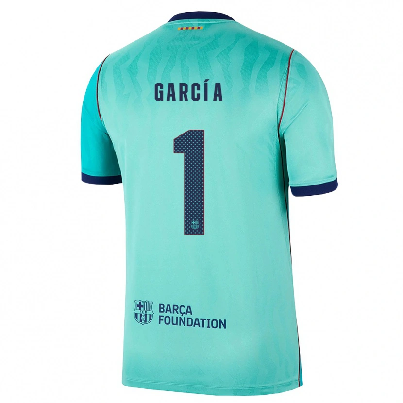Danxen Heren Joan García #1 Aqua Donker Turquoise Koninklijk Blauw Thuisshirt Derde Tenue 2026/27 T-Shirt