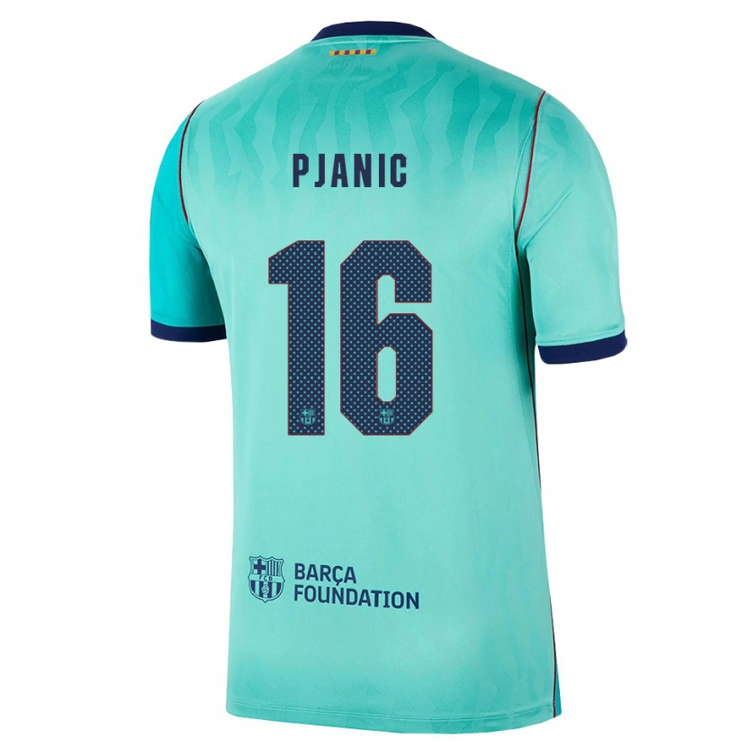 Danxen Heren Miralem Pjanic #16 Aqua Donker Turquoise Koninklijk Blauw Thuisshirt Derde Tenue 2026/27 T-Shirt