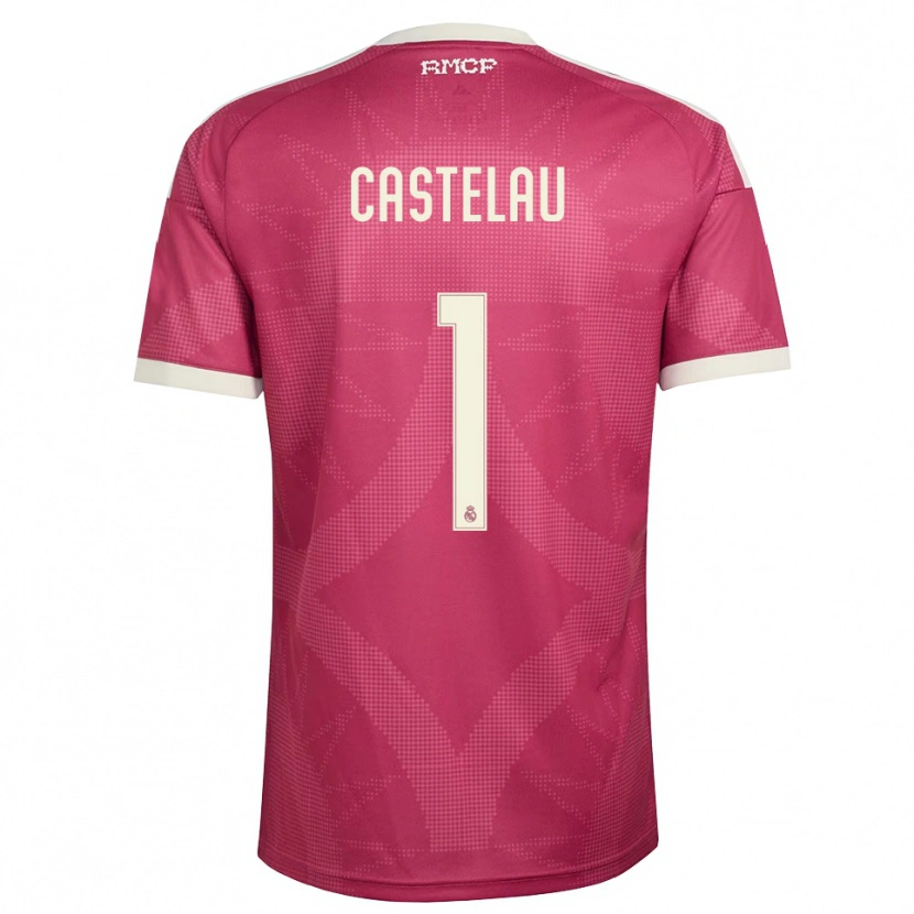 Danxen Heren Alber Castelau #1 Bleek Violet Rood Wit Thuisshirt Derde Tenue 2026/27 T-Shirt