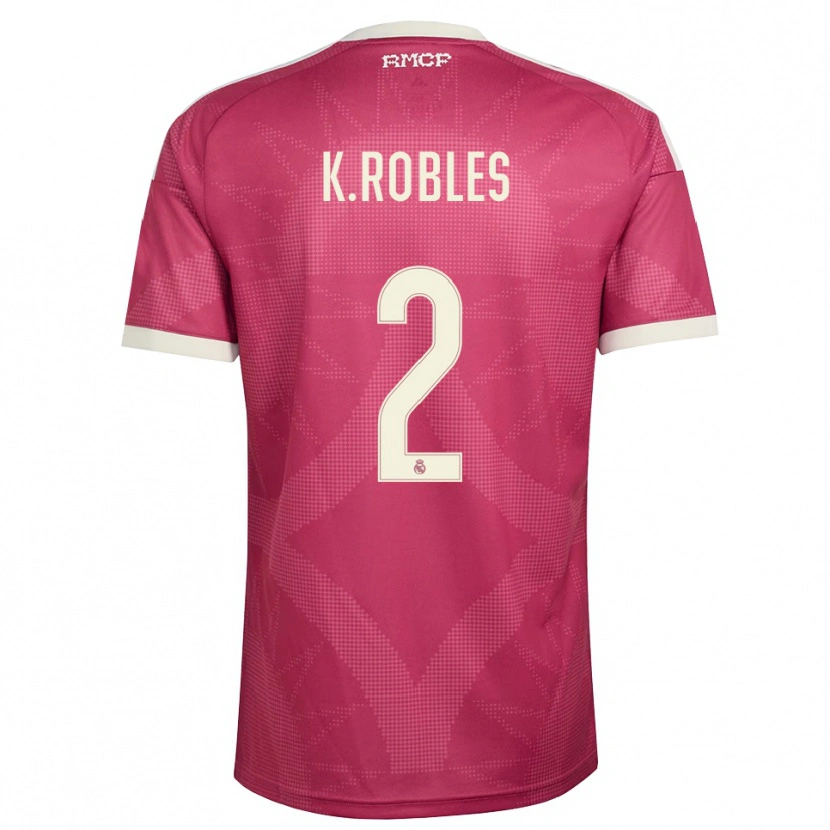 Danxen Heren Kenti Robles #2 Bleek Violet Rood Wit Thuisshirt Derde Tenue 2026/27 T-Shirt