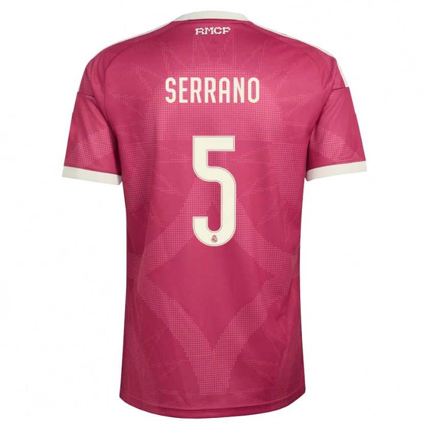 Danxen Heren Manu Serrano #5 Bleek Violet Rood Wit Thuisshirt Derde Tenue 2026/27 T-Shirt