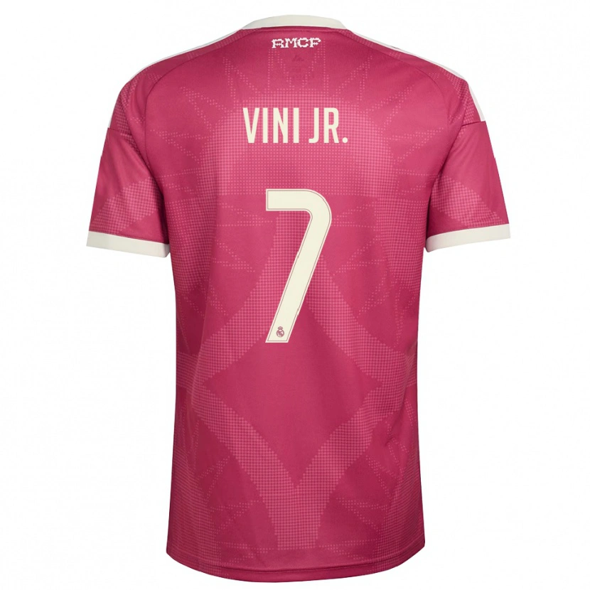 Danxen Heren Vinicius Junior #7 Bleek Violet Rood Wit Thuisshirt Derde Tenue 2026/27 T-Shirt