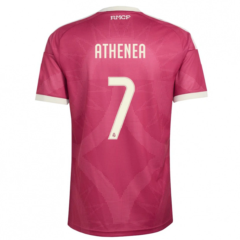 Danxen Heren Athenea Del Castillo #7 Bleek Violet Rood Wit Thuisshirt Derde Tenue 2026/27 T-Shirt