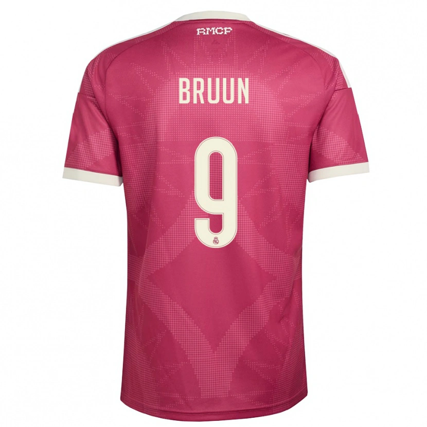 Danxen Heren Signe Bruun #9 Bleek Violet Rood Wit Thuisshirt Derde Tenue 2026/27 T-Shirt
